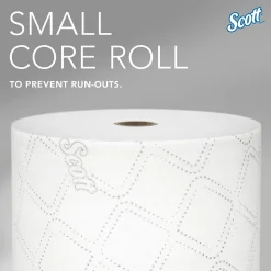 Scott Pro 2-Ply Small Core Standard Toilet Paper, White, 1100 Sheets/Roll, 36 Rolls/Carton (47305)