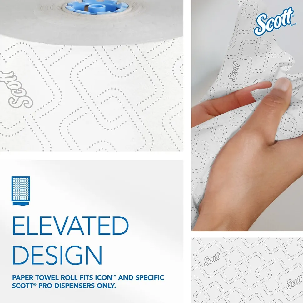 Scott Pro Recycled Hardwound Paper Towels, 1-ply, 1150 ft./Roll, 6 Rolls/Carton (25702)