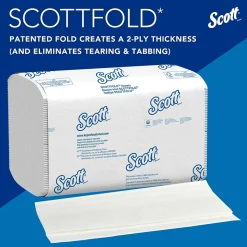 Scott Pro Recycled Multifold Paper Towels, 1-ply, 175 Sheets/Pack (01980)