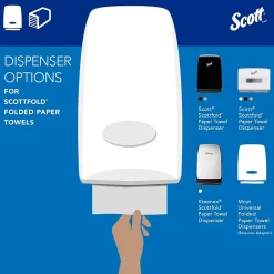 Scott Pro Scottfold Recycled Multifold Paper Towels, 1-ply, 175 Sheets/Pack, 25 Packs/Carton (01960)