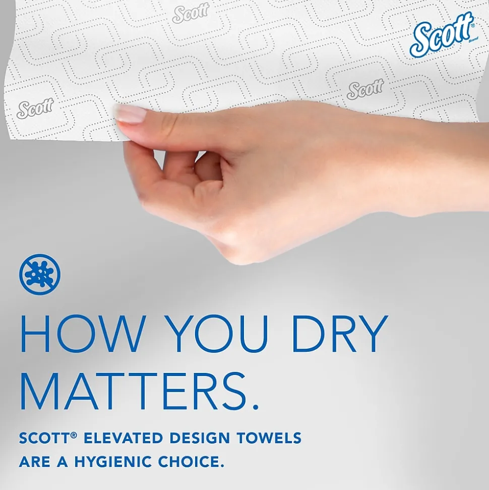Scott Pro Slimroll Recycled Hardwound Paper Towels, 1-ply, 580 ft./Roll, 6 Rolls/Carton (47032)
