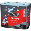 Scott Shop Towels Original, 9.4" x 11", Blue, 55 Sheets/Roll, 6 Rolls/Pack (75180)