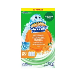 Scrubbing bubbles Fresh Brush Toilet Cleaning System Refill, Citrus Scent, 20/Pack (301802)