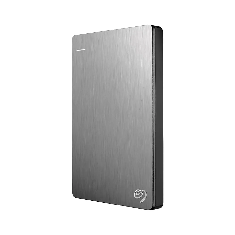 Seagate Backup Plus Slim for Mac 1TB USB 3.0 External Hard Drive, Silver/Black (STDS1000100)