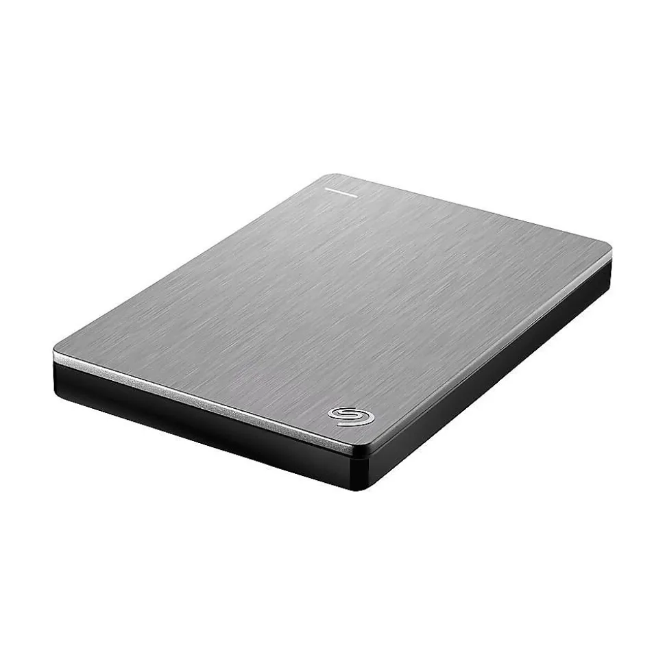 Seagate Backup Plus Slim for Mac 1TB USB 3.0 External Hard Drive, Silver/Black (STDS1000100)