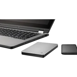 Seagate Backup Plus Slim for Mac 1TB USB 3.0 External Hard Drive, Silver/Black (STDS1000100)