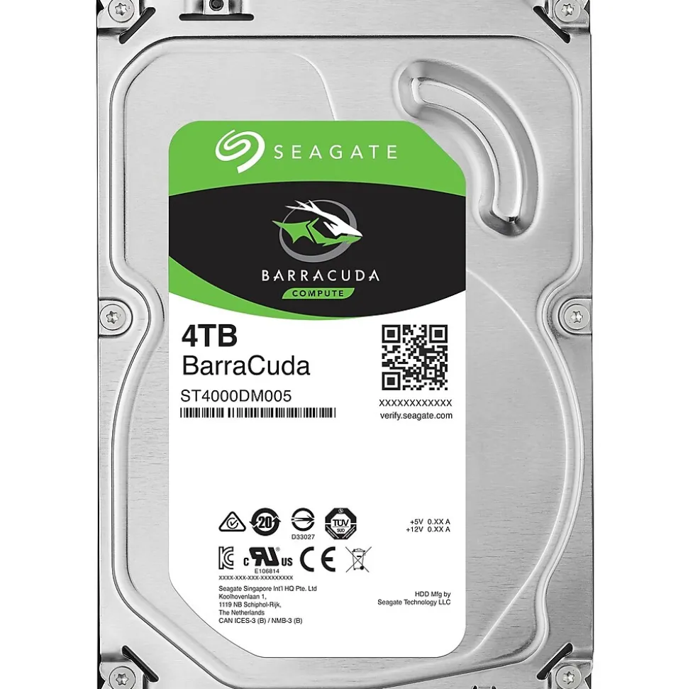 Seagate Barracuda ST4000LM024 4 TB 2.5" Internal Hard Drive (ST4000LM024)