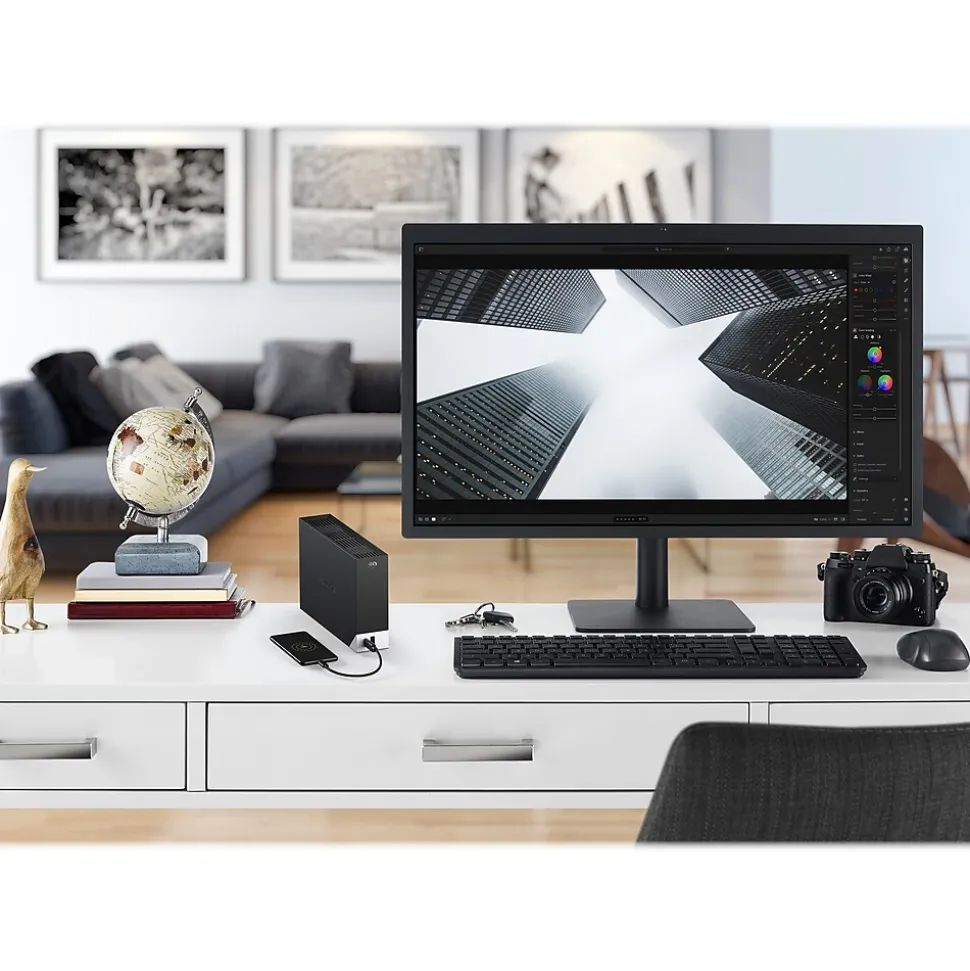 Seagate One Touch Hub 12TB USB 3.0 External Hard Drive, Black (STLC12000400)