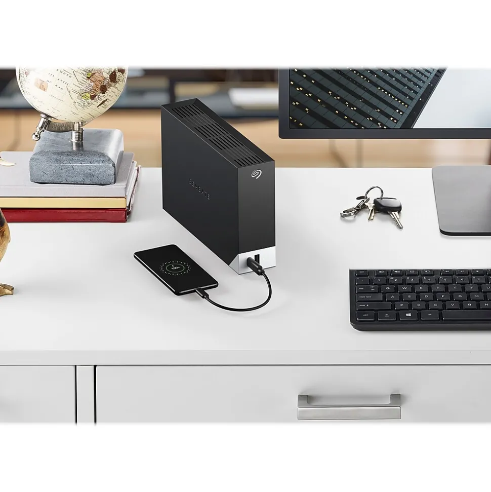 Seagate One Touch Hub 12TB USB 3.0 External Hard Drive, Black (STLC12000400)