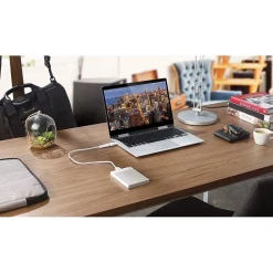 Seagate Ultra Touch 2TB External Hard Drive Portable HDD USB-C and USB 3.0, White (STHH2000402)