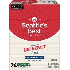 Seattle's Best Coffee Breakfast Blend Keurig® K-Cup® Pods, Medium Roast, 24/Box (SBK30188)