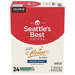 Seattle's Best Coffee House Blend Keurig® K-Cup® Pods, Medium Roast, 24/Box (SBK30189)