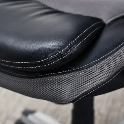 Serta Amplify Ergonomic Faux Leather/Mesh Swivel Executive Chair, Gray (43673A)