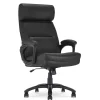 Serta Comfort Big & Tall Ergonomic Bonded Leather Swivel Executive Chair, Black (CHR10131A)