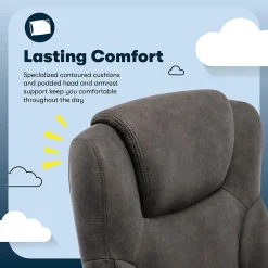 Serta Comfort Eco Ergonomic Velvet Fabric Swivel Executive Chair, Brown (CCHR10006D)