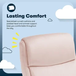 Serta Comfort Ergo Ergonomic Velvet Fabric Swivel Executive Chair, Pink (CCHR10016D)