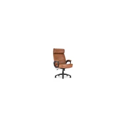 Serta Comfort Ergonomic Bonded Leather Swivel Executive Chair, Cognac (CHR10130D)