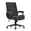Serta Comfort Modern Ergonomic Bonded Leather Swivel Executive Chair, Black (CHR10132A)