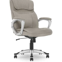 Serta Cyrus Ergonomic Fabric Swivel Executive Chair, Glacial Gray (47910)