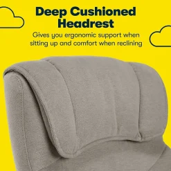 Serta Cyrus Ergonomic Fabric Swivel Executive Chair, Glacial Gray (47910)