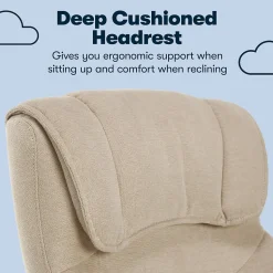 Serta Cyrus Ergonomic Fabric Swivel Executive Chair, Fawn Tan (47911)