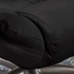 Serta Garret Ergonomic Bonded Leather Swivel Executive Office Chair, Midnight Black (43520A)