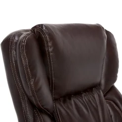 Serta Garret Ergonomic Bonded Leather Swivel Executive Chair, Biscuit Brown (CHR200090)