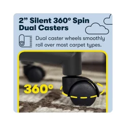 Serta Hannah II Ergonomic Bonded Leather Swivel Executive Chair, Cognac (43672H)