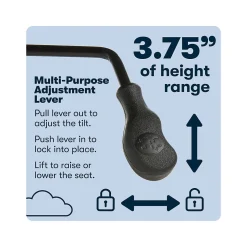 Serta Hannah II Ergonomic Bonded Leather Swivel Executive Chair, Cognac (43672H)