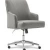 Serta Leighton Fabric Home Office Chair, Medium Gray (48445)