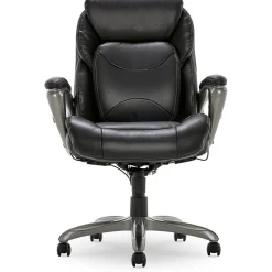 Serta My Fit Ergonomic Bonded Leather Swivel Executive Chair, Black (CHR100013)