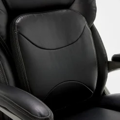 Serta My Fit Ergonomic Bonded Leather Swivel Executive Chair, Black (CHR100013)