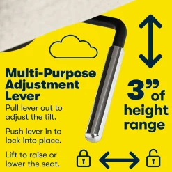 Serta Style Ashland Fabric Swivel Computer and Desk Chair, Ivory (48372)