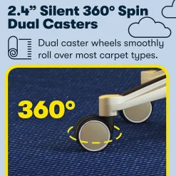 Serta Works Ergonomic Faux Leather Swivel Executive Chair with Back in Motion Technology, Chestnut (44186B)