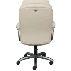 Serta Works My Fit Ergonomic Bonded Leather Swivel Executive Chair, Ivory (48098A)