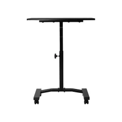 Seville Classics 21" - 33" Metal Adjustable Desk, Black (OFF65854)