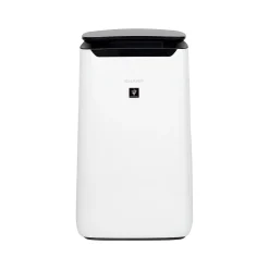 Sharp Plasmacluster True HEPA Console Air Purifier, 3-Speed, White/Black (FX-J80UW)
