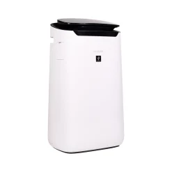Sharp Plasmacluster True HEPA Console Air Purifier, 3-Speed, White/Black (FX-J80UW)