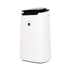 Sharp Plasmacluster True HEPA Console Air Purifier, 3-Speed, White/Black (FX-J80UW)