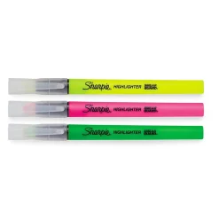 Sharpie Clear View Highlighter, Chisel Tip, Assorted, 3/Pack (1950748/2128214)