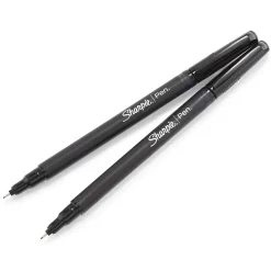 Sharpie Felt Pen, Fine Point, 0.4mm, Black Ink, 36/Box (2083009)