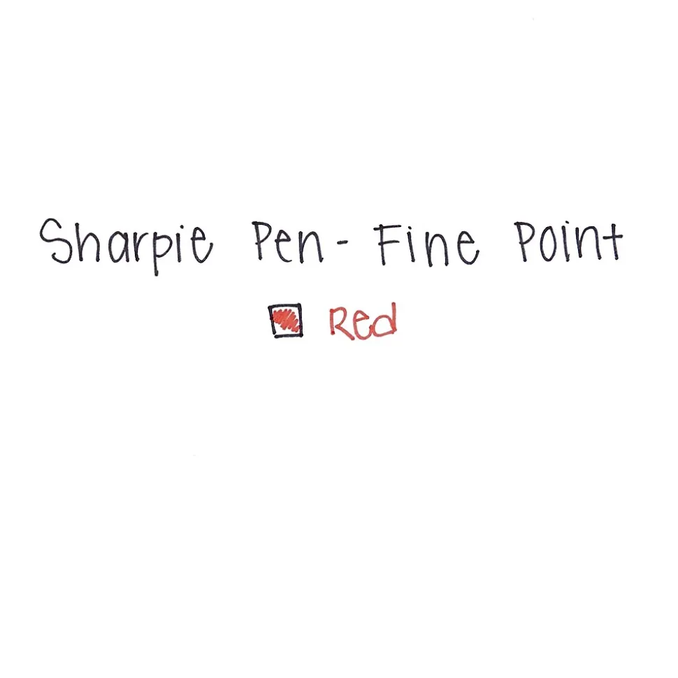 Sharpie Felt Pen, Fine Point, Red Ink, Dozen (1742665)
