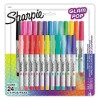 Sharpie Glam Pop Permanent Markers, Ultra Fine Tip, Assorted, 24/Pack (1949558)