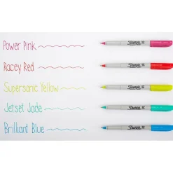 Sharpie Glam Pop Permanent Markers, Ultra Fine Tip, Assorted, 24/Pack (1949558)