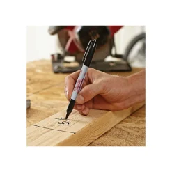 Sharpie Industrial Permanent Markers, Fine Tip, Black, Dozen (13601A)