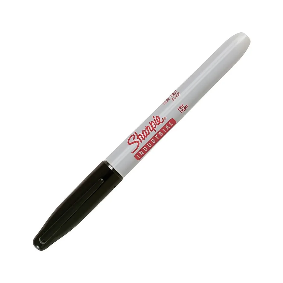 Sharpie Industrial Permanent Marker, Fine Tip, Black (13601A)