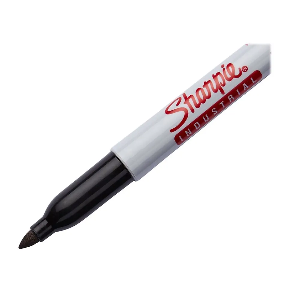 Sharpie Industrial Permanent Marker, Fine Tip, Black (13601A)