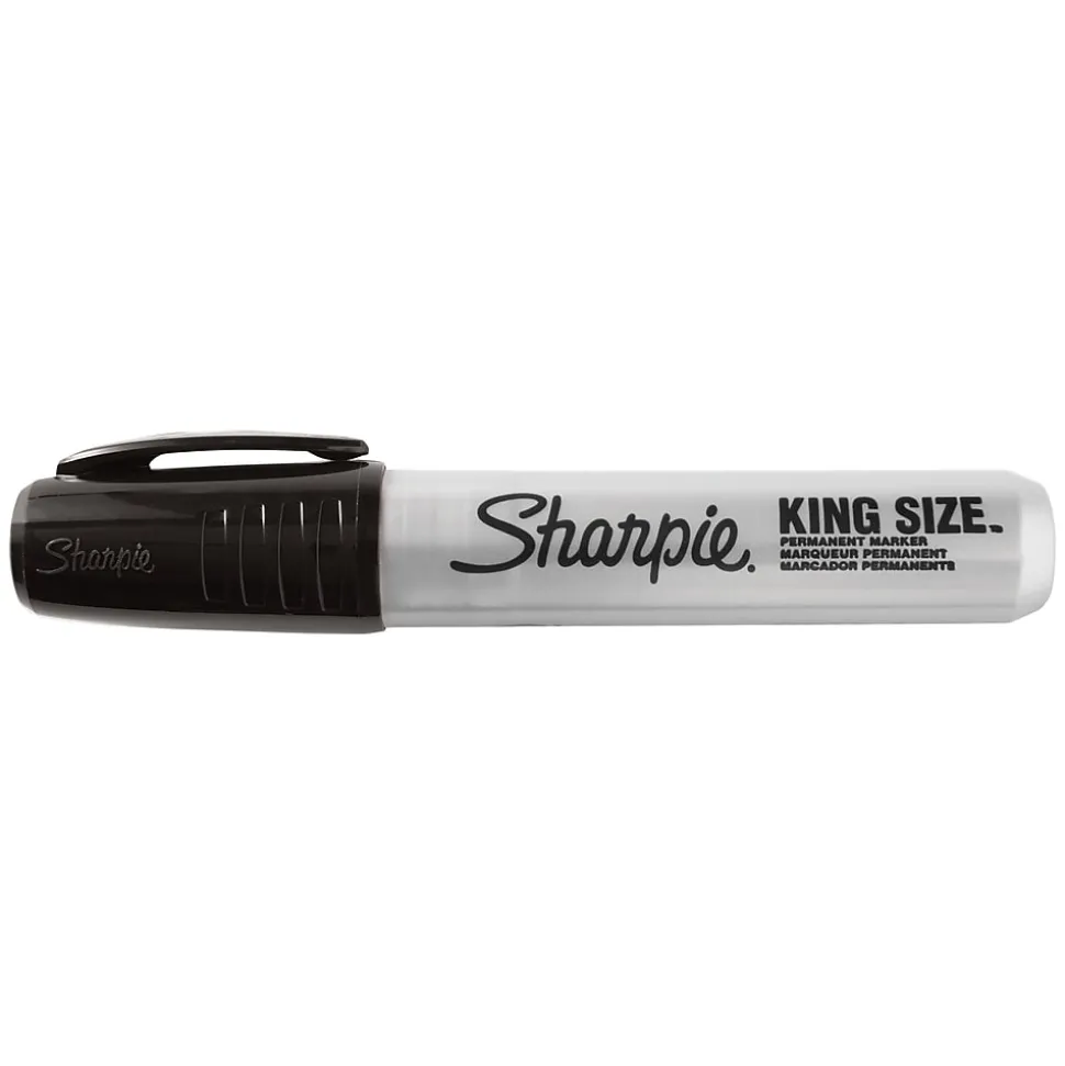 Sharpie King Size Permanent Marker, Chisel Tip, Black (15001A)