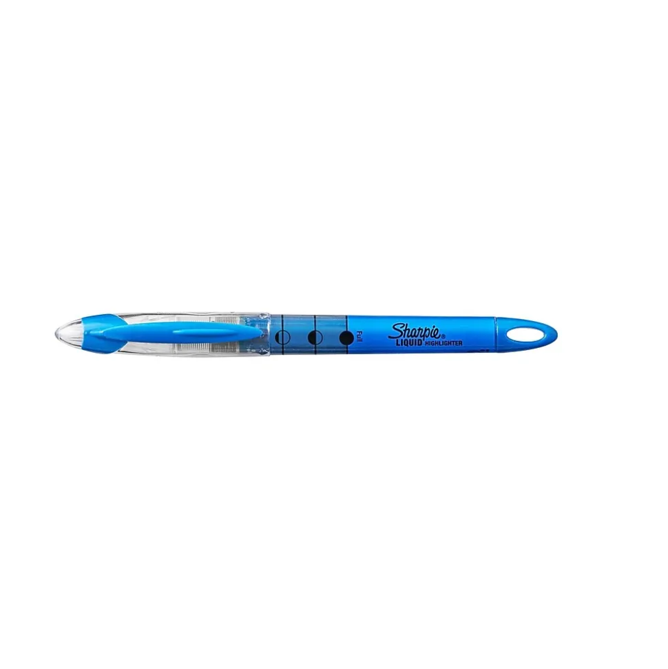 Sharpie Liquid Highlighters, Chisel Tip, Blue, Dozen (1754467)