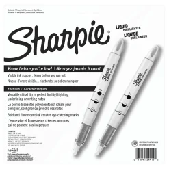 Sharpie Liquid Highlighter, Chisel Tip, Assorted, 10/Pack (24415PP)